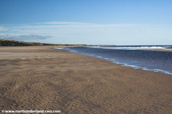 View to the north end of Druridge Bay.