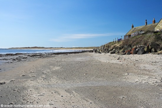 Boulmer Beach looking south.