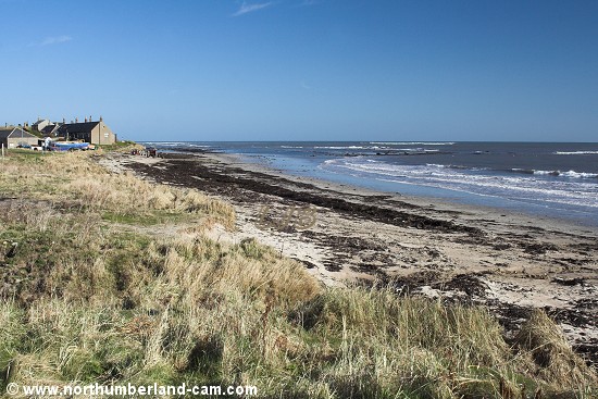 Boulmer Beach looking north.