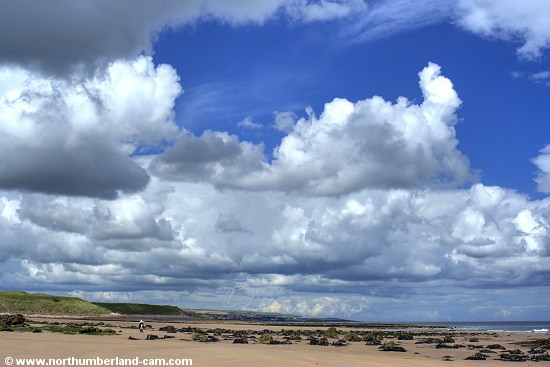 View north towards Berwick and the border.