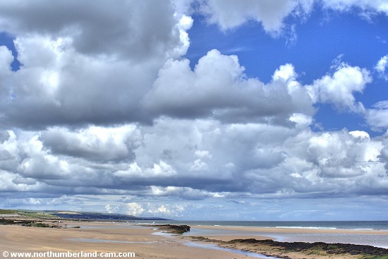 View north towards Berwick and the border.