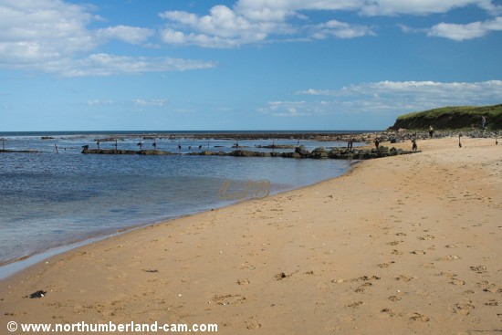 View to Longhoughton Steel from Howdiemont Sands.