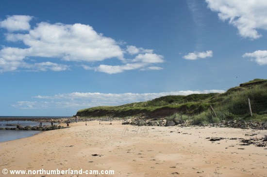 View to Longhoughton Steel from Howdiemont Sands.