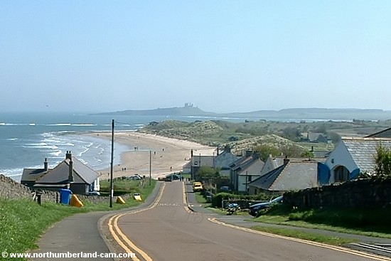 View of the beach at Low Newton from above the village.